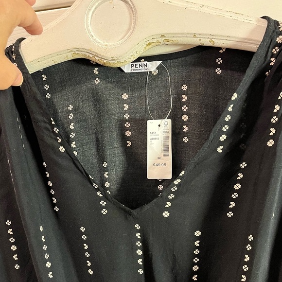 PENNINGTONS – Black Top 3X (NWT) - Picture 3 of 9